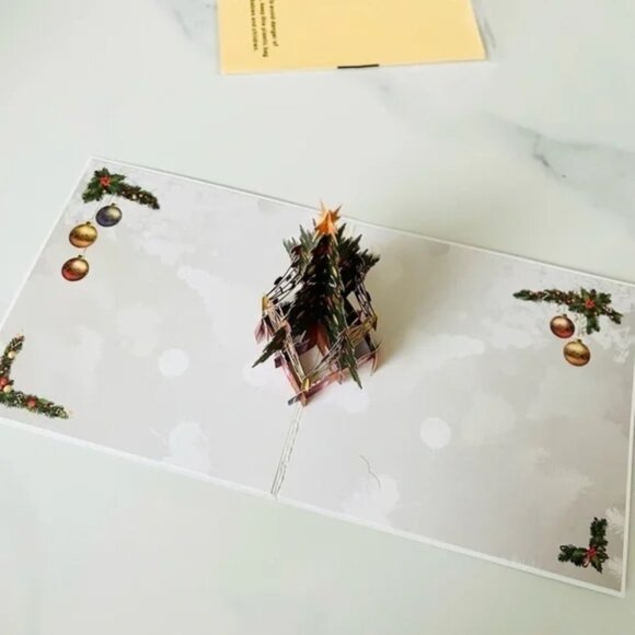 NTD 3D Pop Up Laser Cut Merry Christmas Card Holidays Gift - Picture 9 of 12